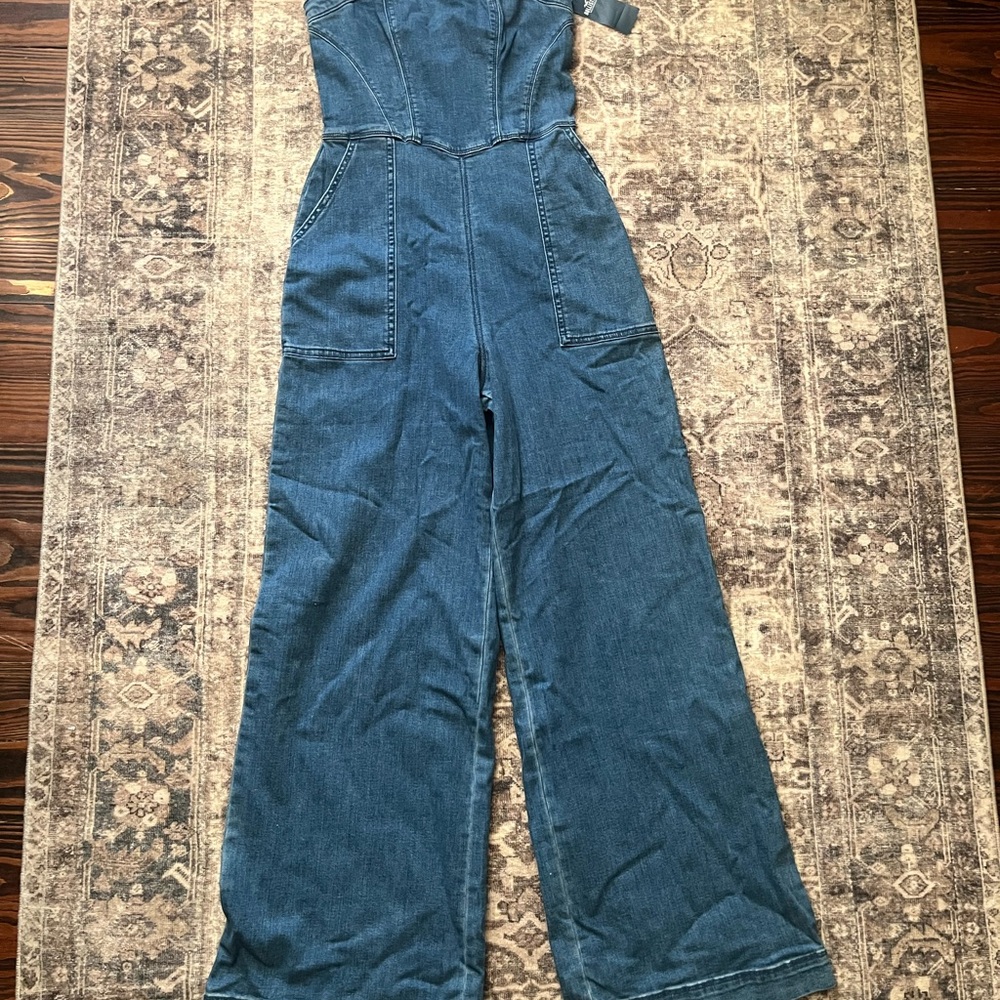 Hollister Women's Classic Blue Jeans Overalls